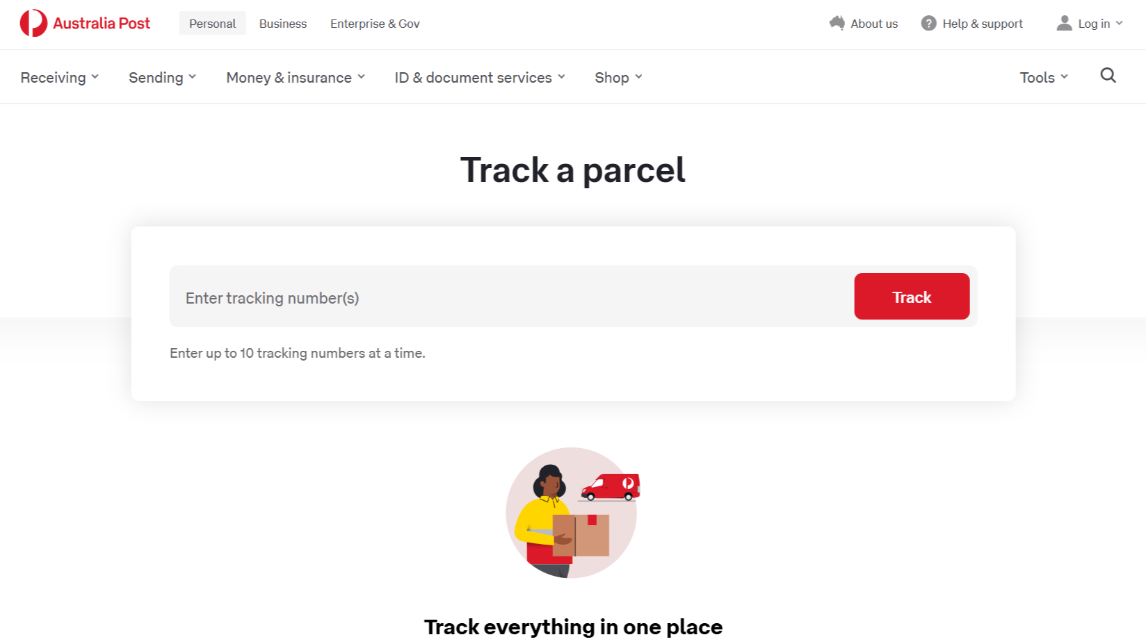 Australia Post Tracker